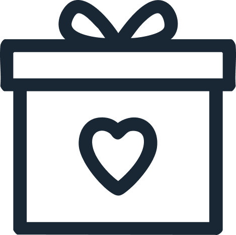 Donation heart icon